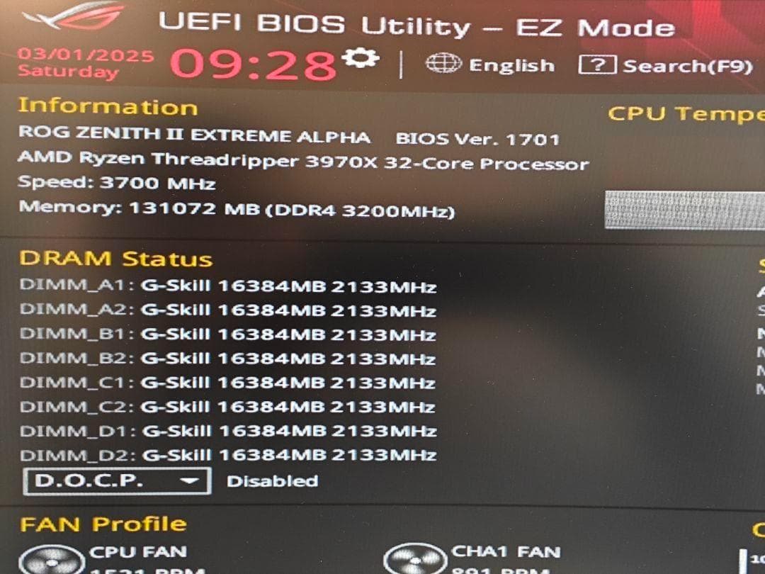 マザーボード ROG ZENITH II EXTREME ALPHA ThreadRipper