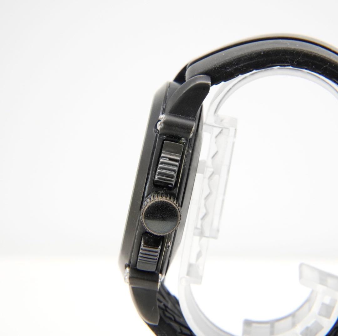 ポルシェデザイン クロノグラフ 黒文字盤 自動巻き ラバーベルト メンズ 腕時計