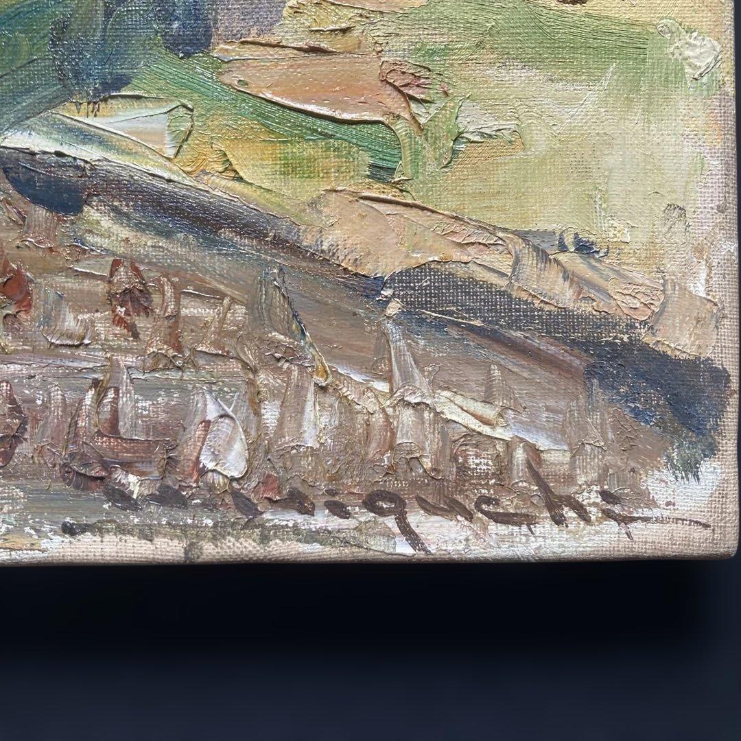 樋口洋「忍野村」10F 額縁58×66絵45.5×53cm 一枚の繪取り扱い作家