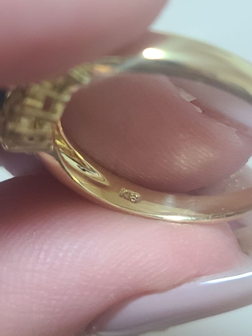 とらさま専用❤️濃色エイトリータ❤️パライバトルマリン　非加熱　リング　k18