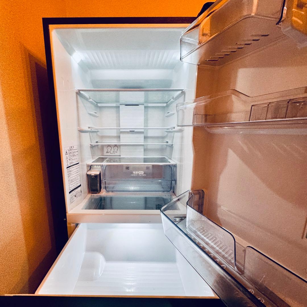 美品✨AQUA アクア 2024年式 冷蔵庫 aqr-v37p ウッドブラック