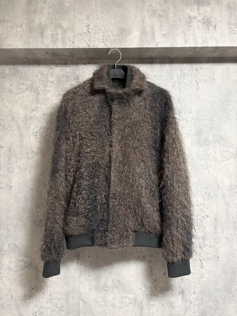 emporio armani モヘアシャギーブルゾン