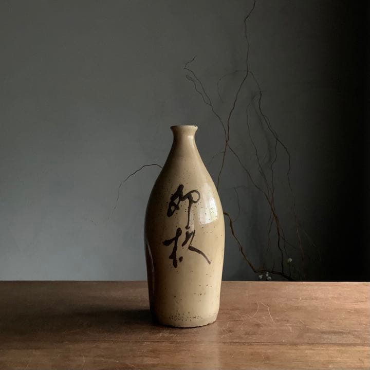 白丹波 徳利 古美術 酒器 花入 丹波焼 古道具 アンティーク