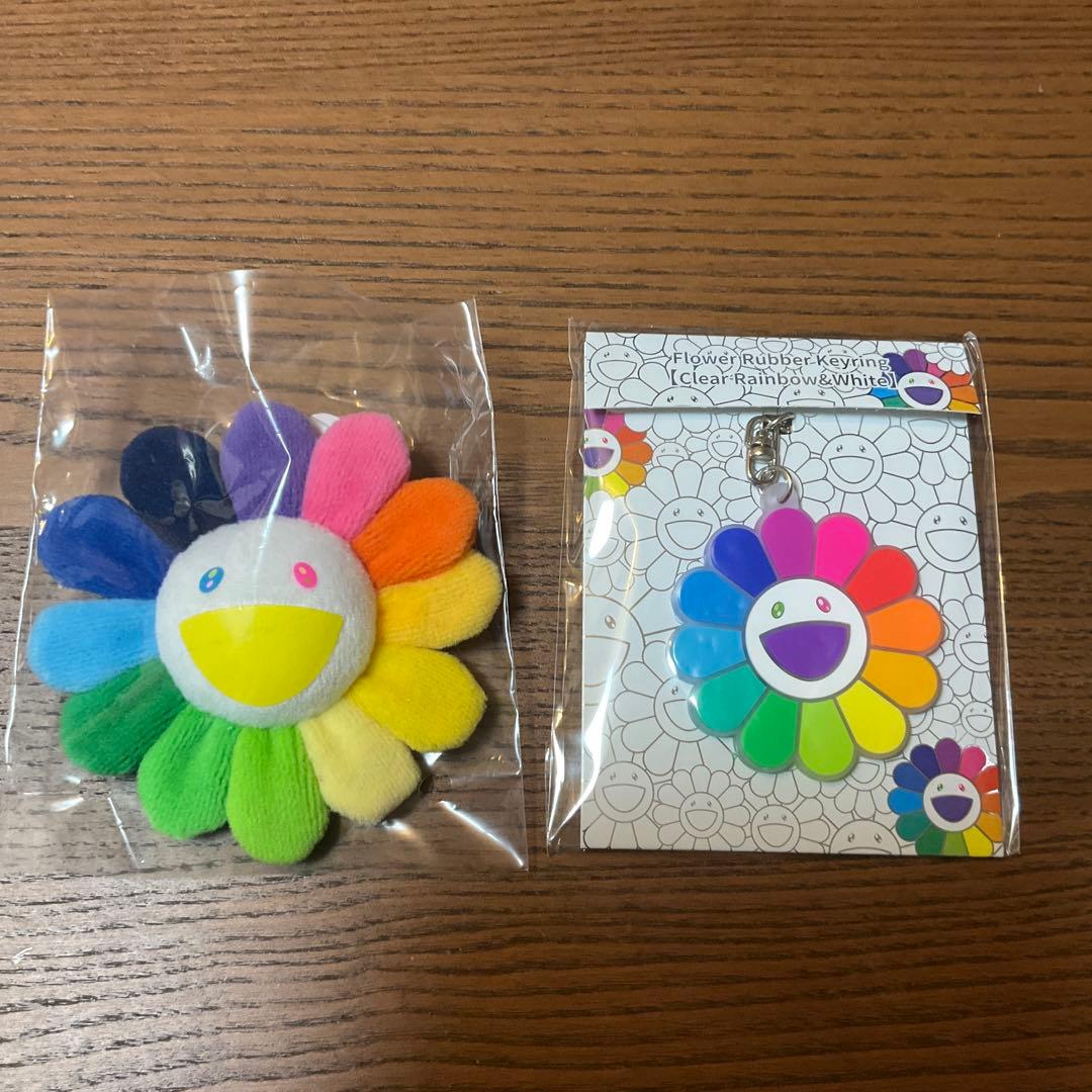 R 村上隆　お花ラバークリアレインボーとホワイトイエロー　新色　セット