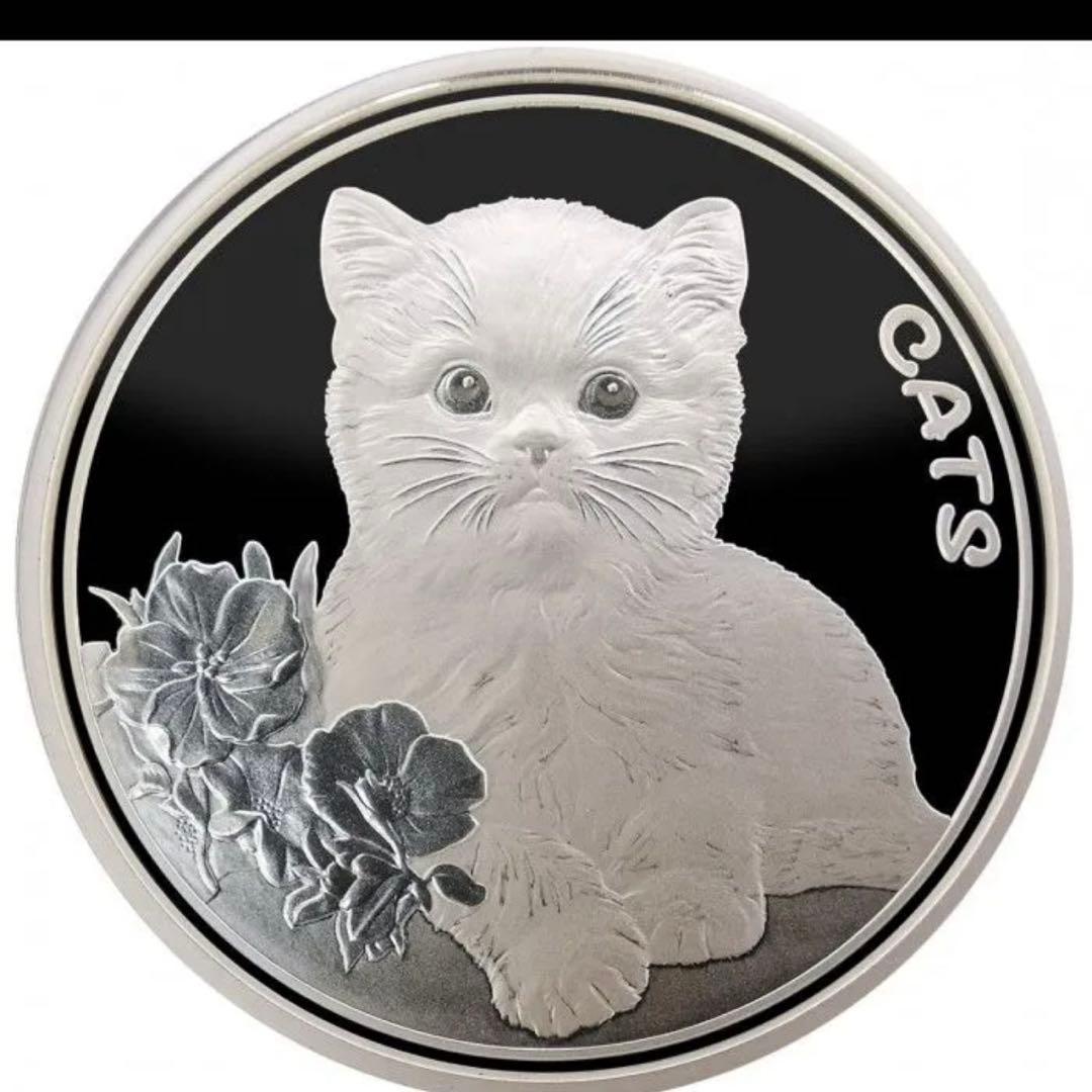 2022年 フィージーネコ銀貨　1オンス カプセル付き