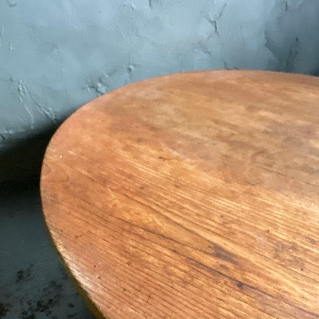 瞬間的お値下げ‼️ちゃぶ台　ラウンド木製テーブル