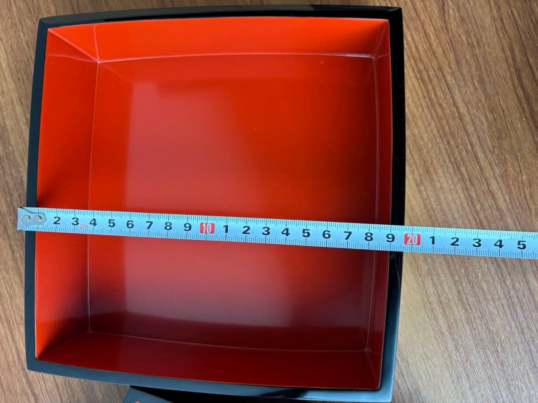 輪島塗　三段重　沈金　寿松　天然木　うるし塗装