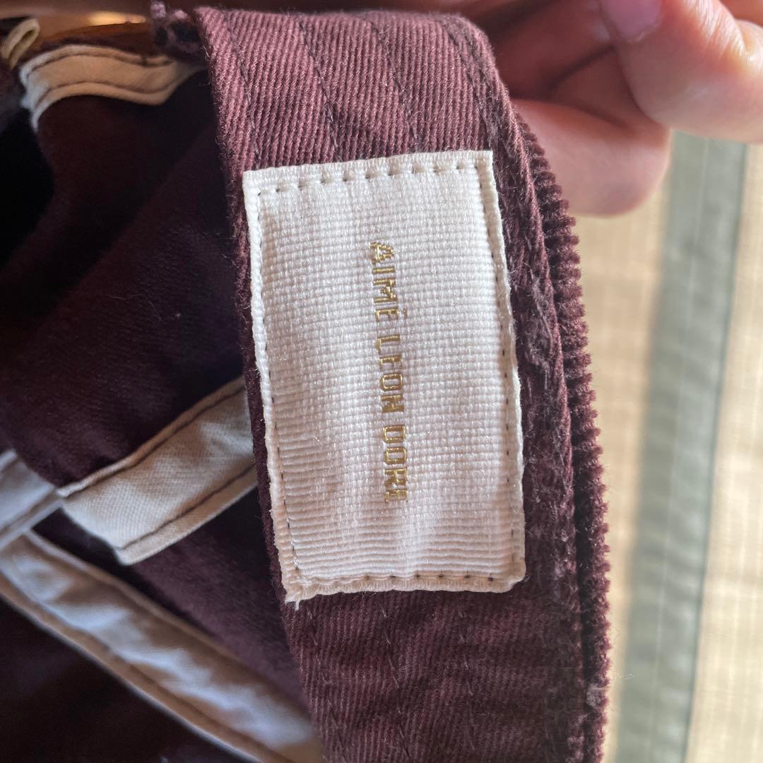 Aime Leon Dore コーデュロイ ダークブラウン キャップ