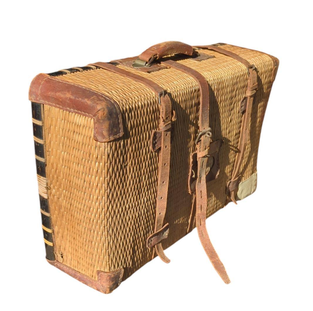 戦前 古民具 【 行李 柳行李トランク 鞄 】 明治 大正 昭和 レトロ
