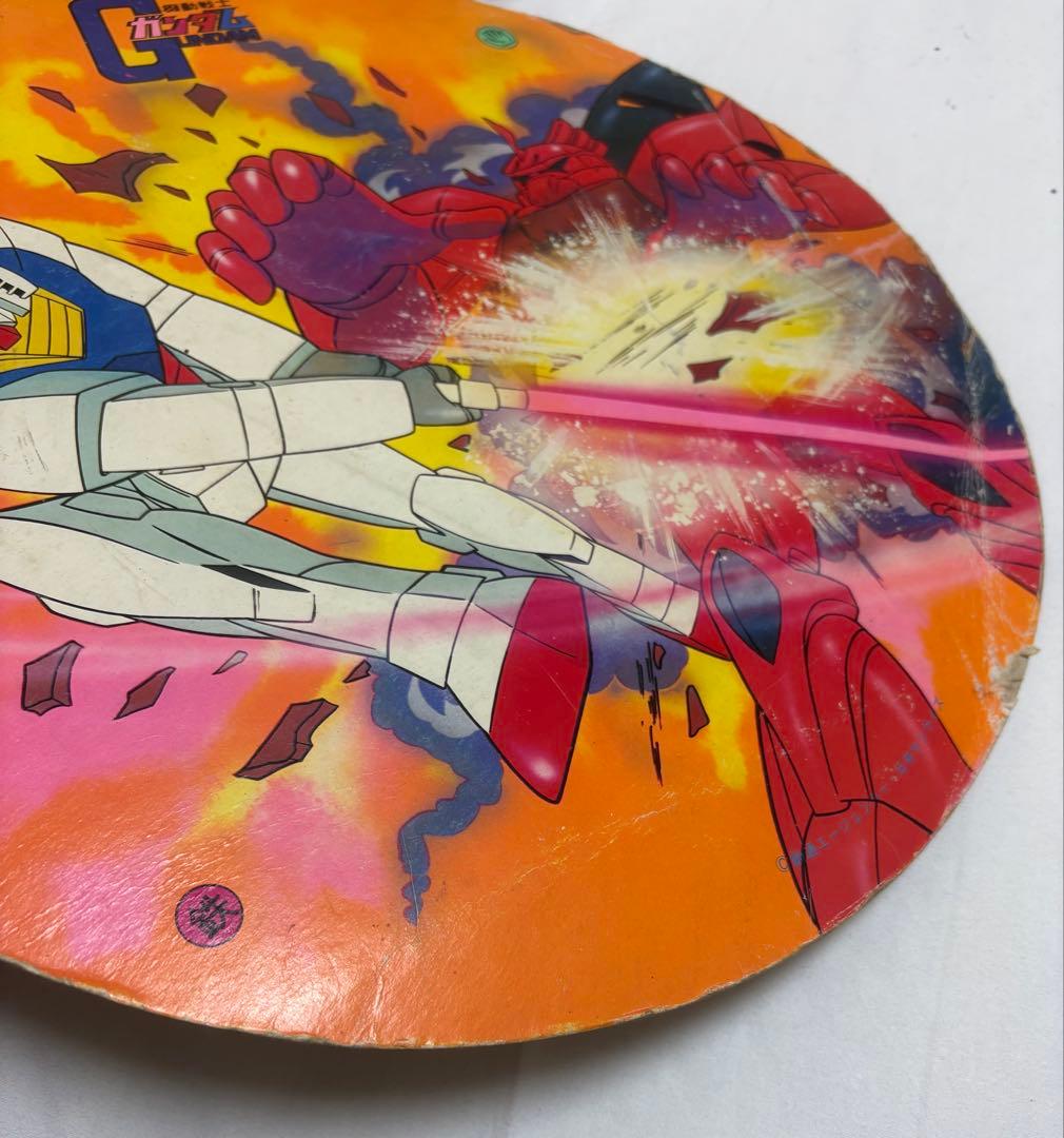 【レア】昭和50年代 当時物 機動戦士 特大 丸面 めんこ 面子