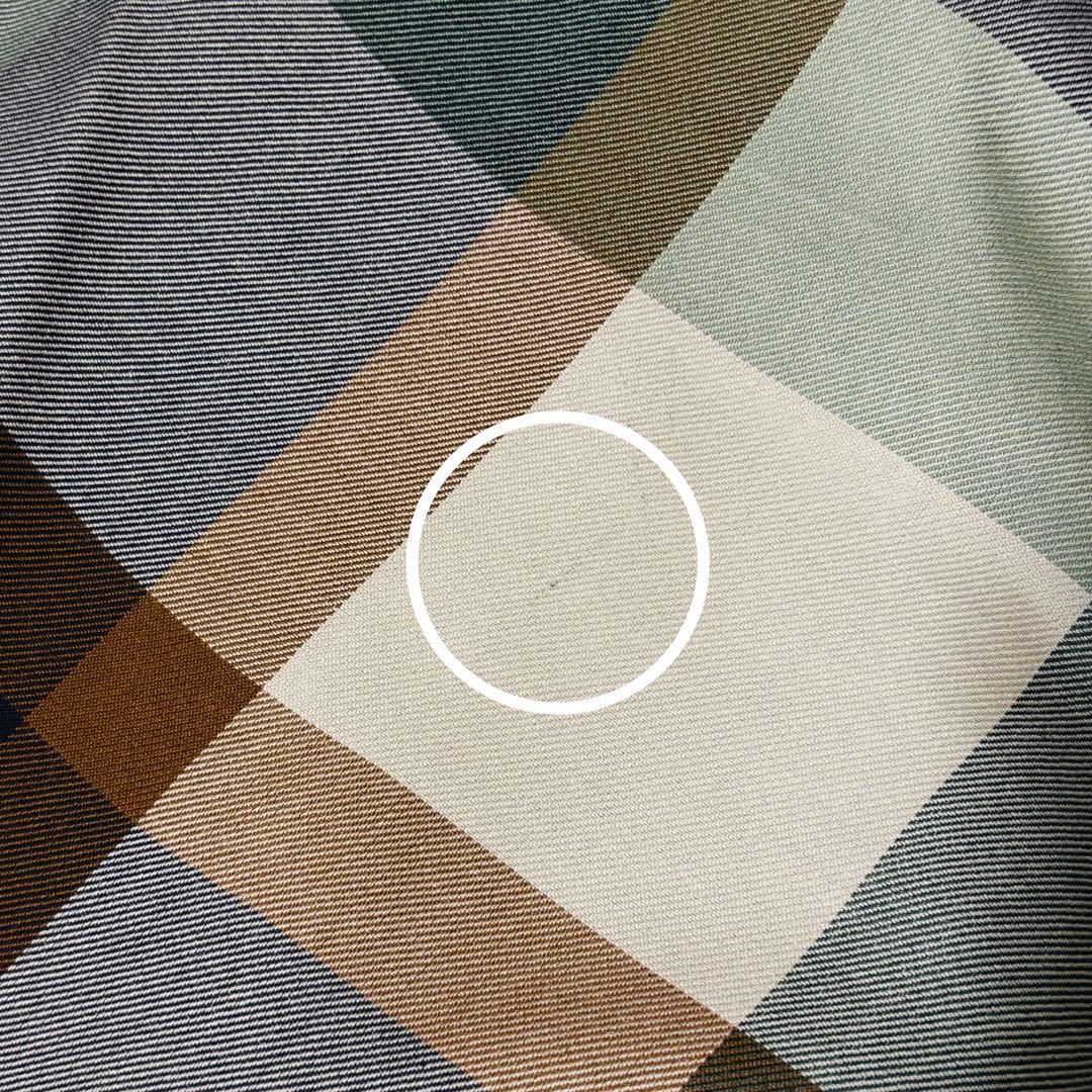 ブルーレーベル｜緑チェック フレア ベルト Aライン ミモレ 秋冬 大人可愛い