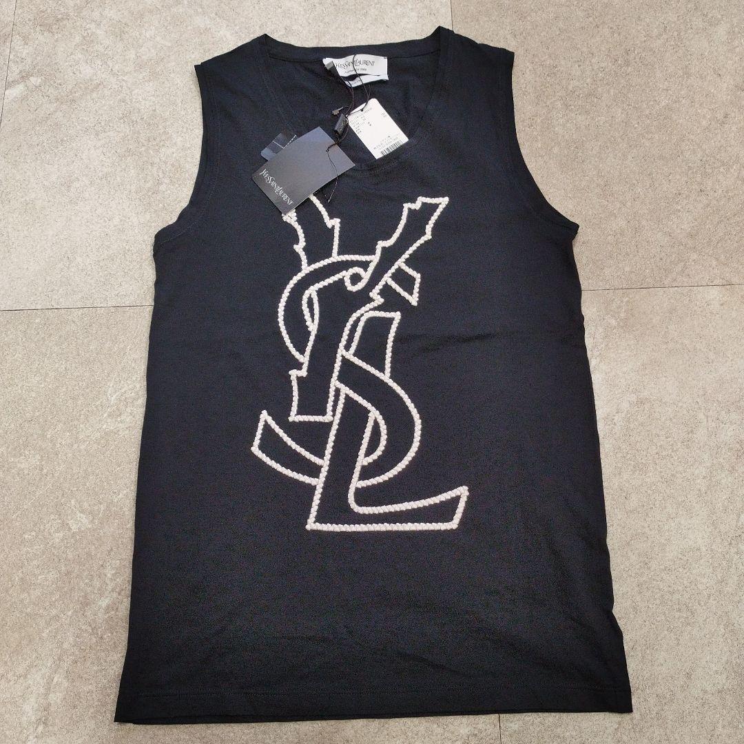 新品タグ付き Yves Saint Laurent ブラック タンクトップ 34