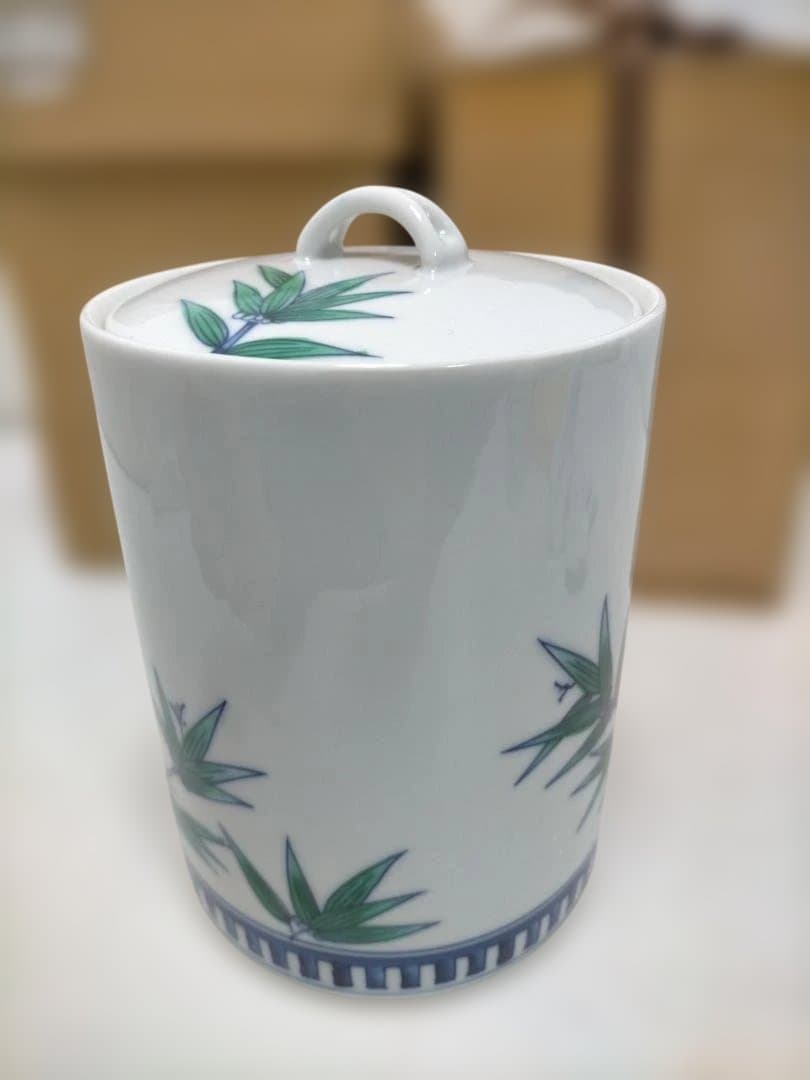 【送料無料】陶器製 骨壺 未使用品 蓋付き 和柄 共箱あり 251225-10T