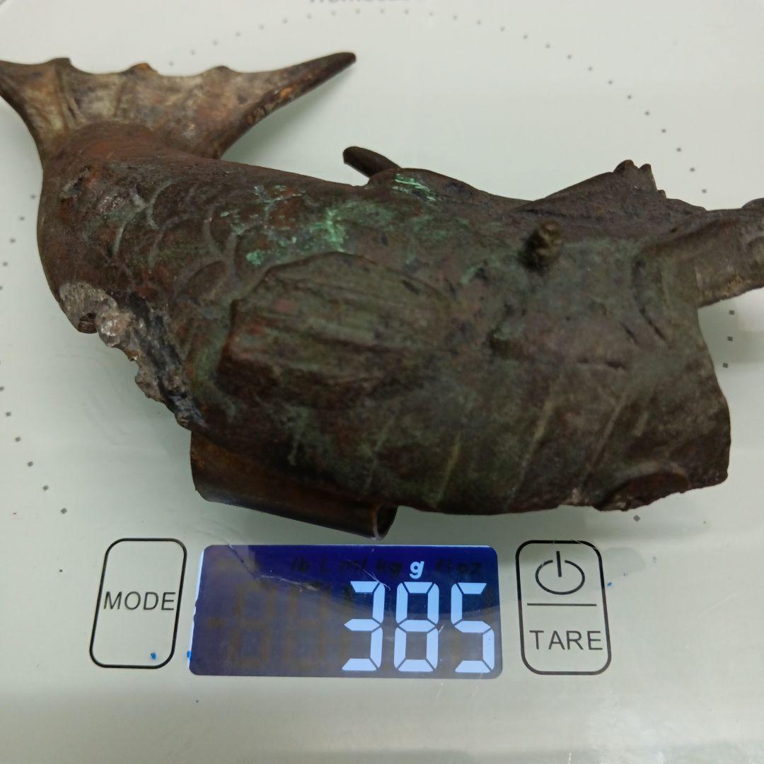 江戸時代上級武家蔵出古銅製細密造形金具２００〜３５０年前頃武具詳細不明鯱当時物品