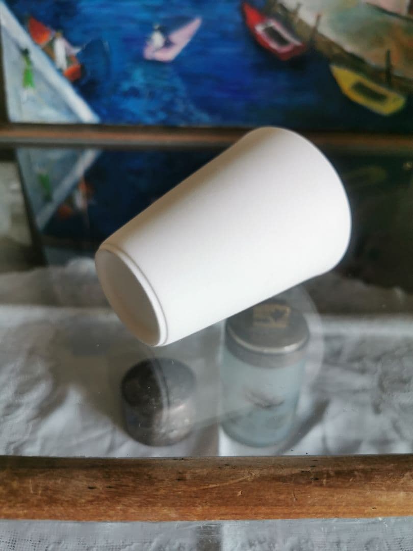 黒田泰蔵？ 白磁 端正な酒器 カップ 湯呑み WASASABI購入 約30年前