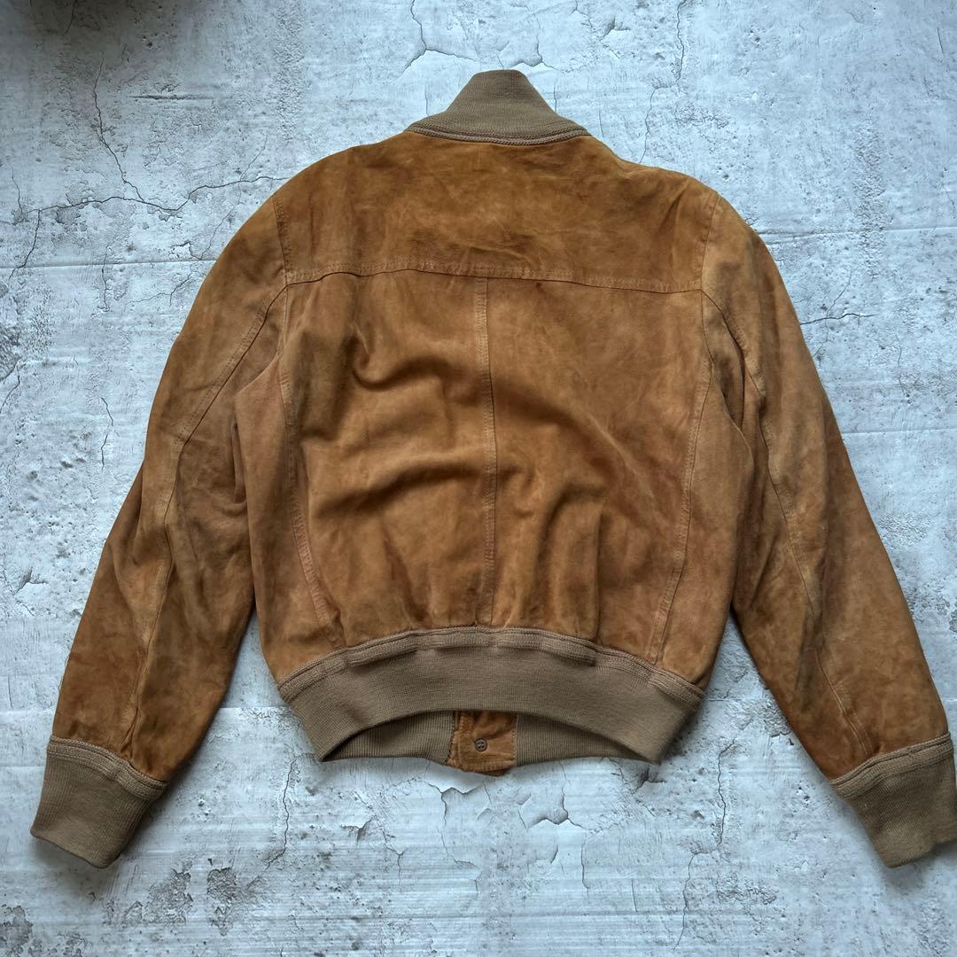 Vintage 80s ユーロ　 レザージャケット　スエードジャケット　52