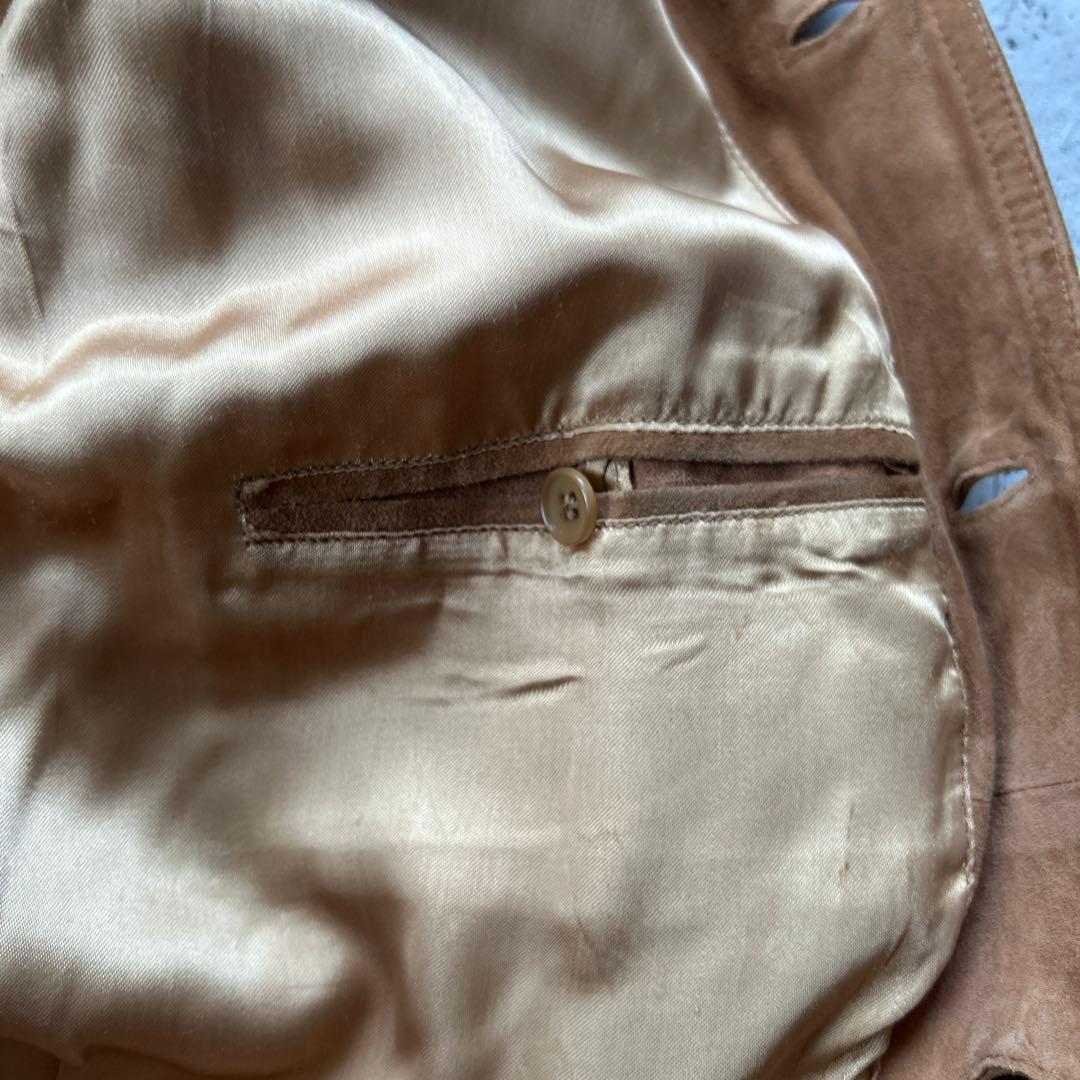 Vintage 80s ユーロ　 レザージャケット　スエードジャケット　52