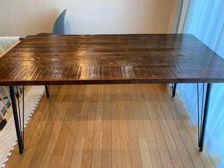 【美品】古材ダイニングテーブル（6人がけ）