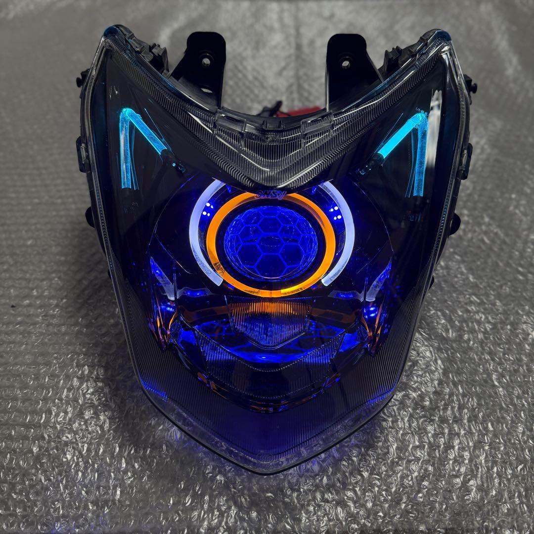 シグナスX 4型 デビルアイ LEDヘッドライト プロジェクター APP仕様