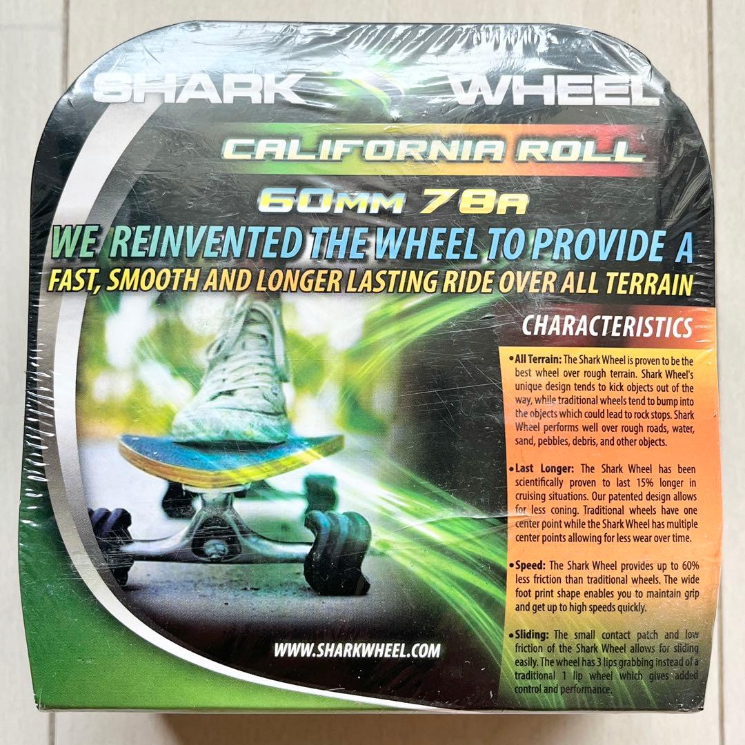 16☆新品 未開封☆ シャークウィール 60mm 78a クリアグリーン