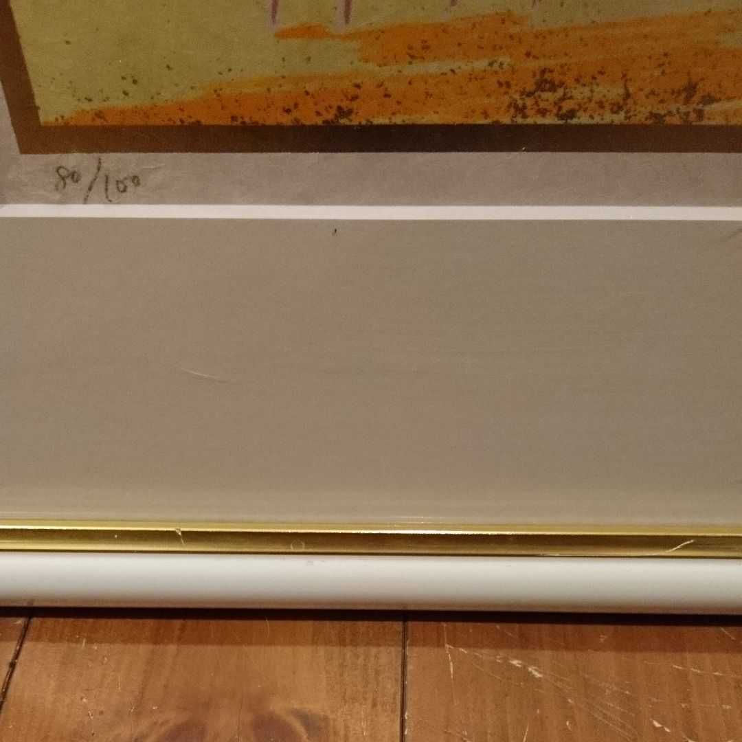 馬 絵画 ラシス 額装 リトグラフ