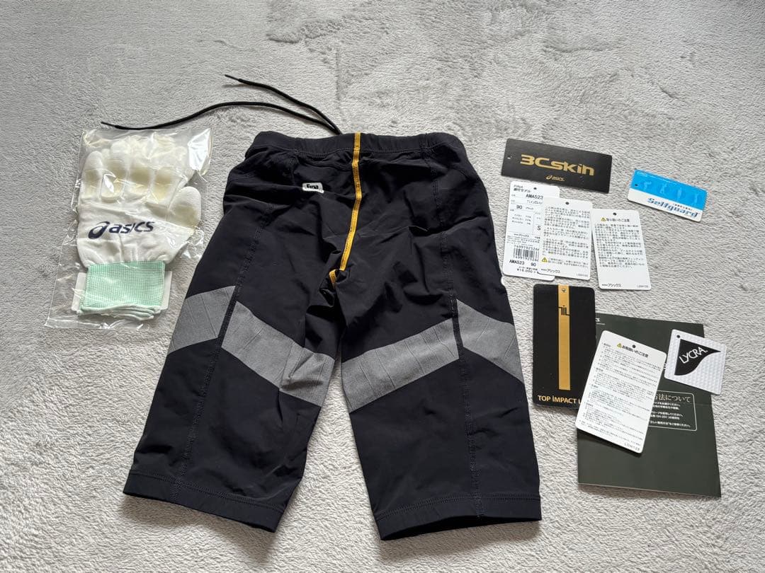 asics AMA523 水泳用パンツ SSサイズ ブラック