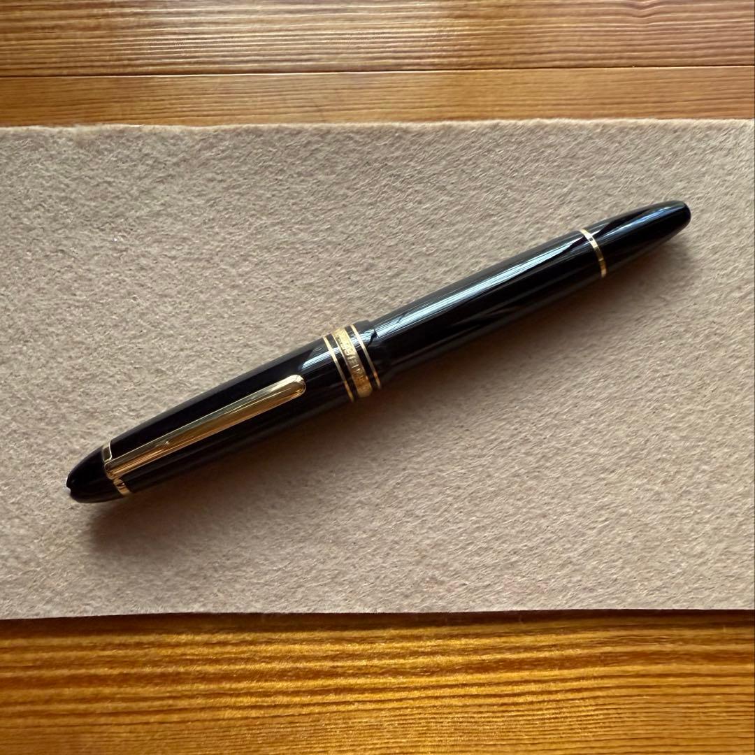 モンブラン 万年筆 146 状態良好 エボナイト芯 全金 B 太字 ブラック