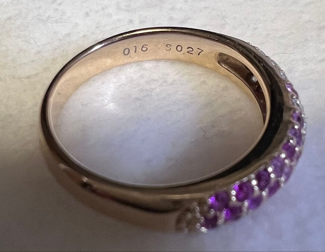 ポンテヴェキオ　指輪　K18PG ピッコリーニ