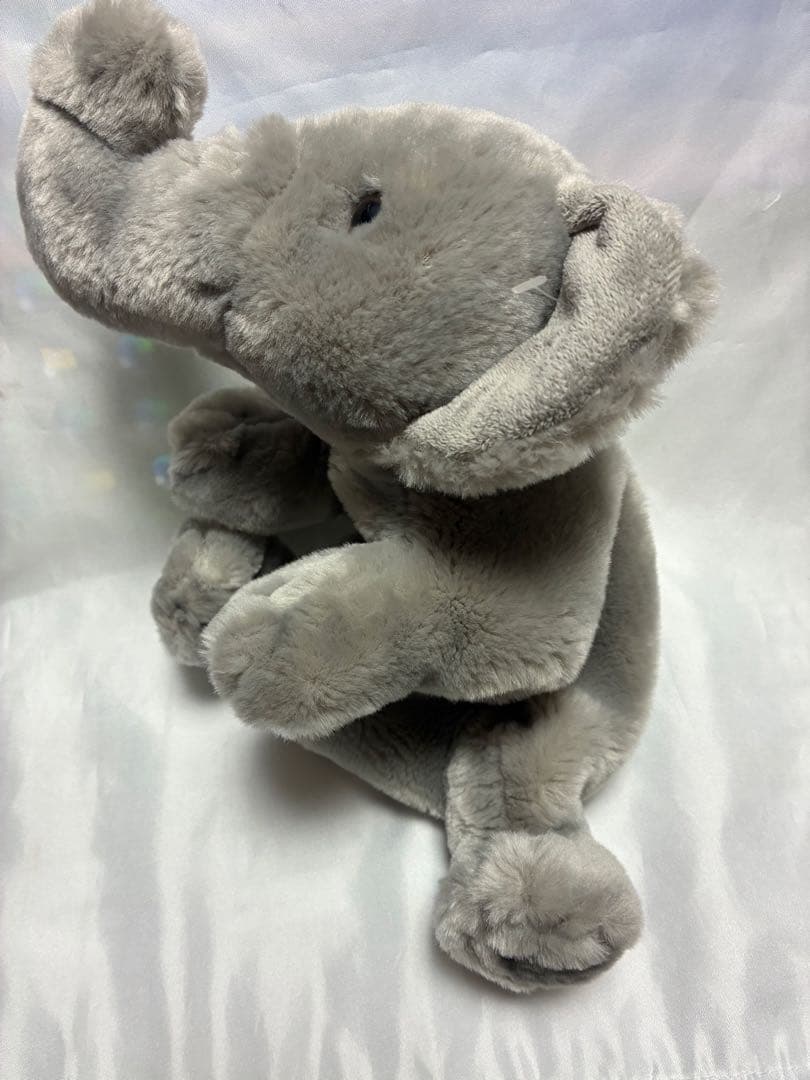 稀少　KORIMCO グレーの象のぬいぐるみ パペット　指人形　新品　ぞうさん