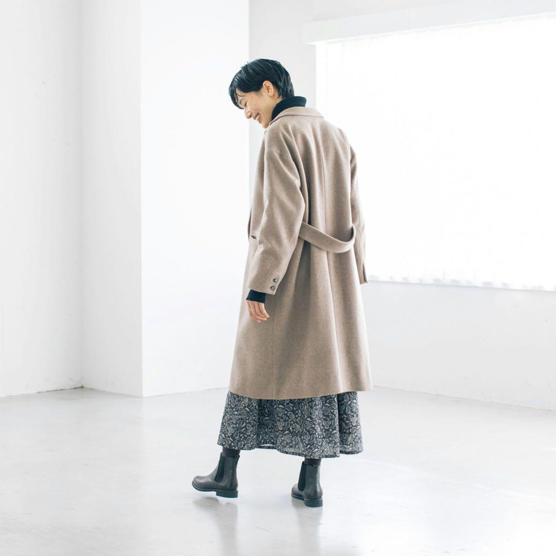 北欧暮らしの道具店　「冬のお出かけも私らしく」3WAYアレンジ襟チェスターコート