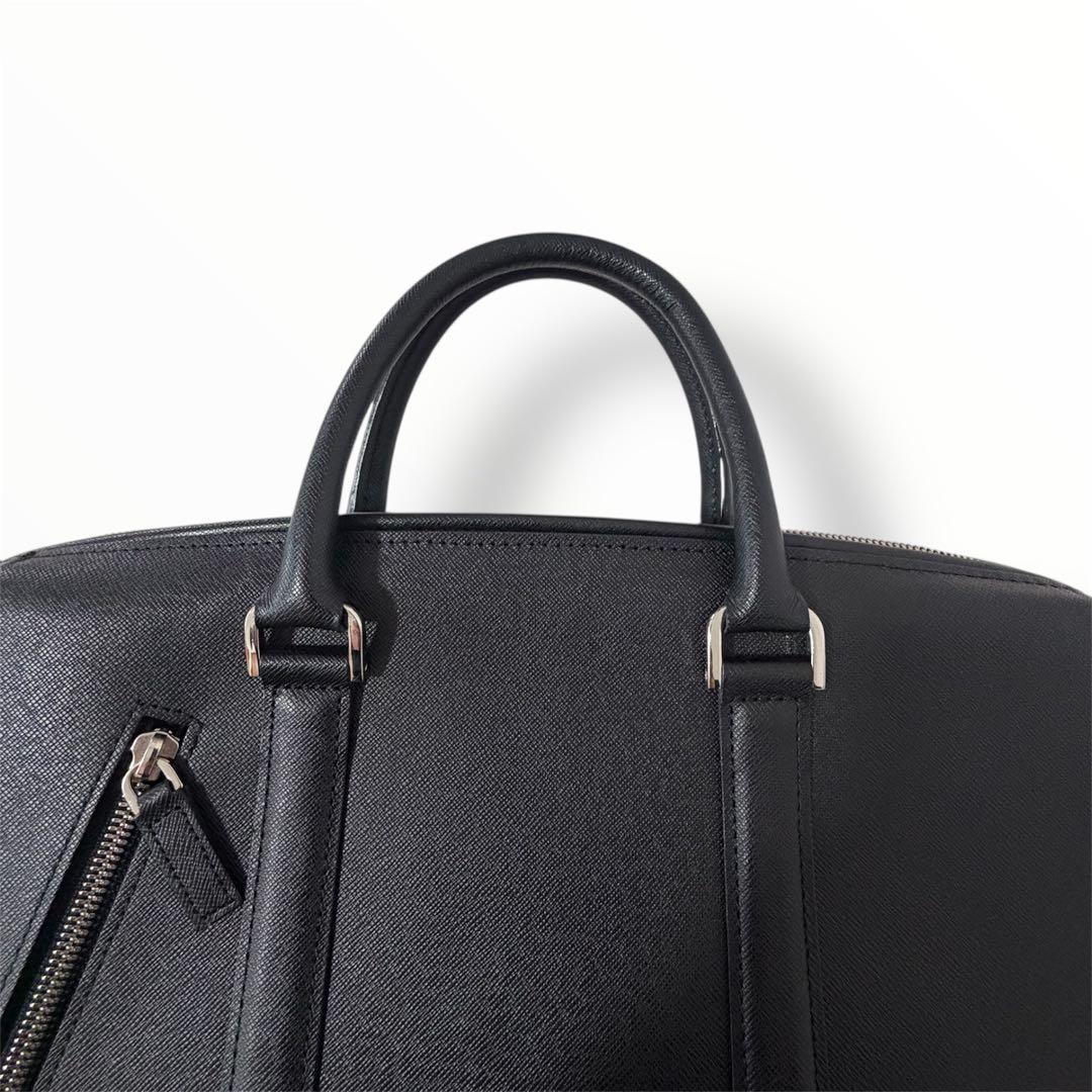 美品 PORTER アベニュー レザー ブリーフケース ビジネスバッグ ブラック