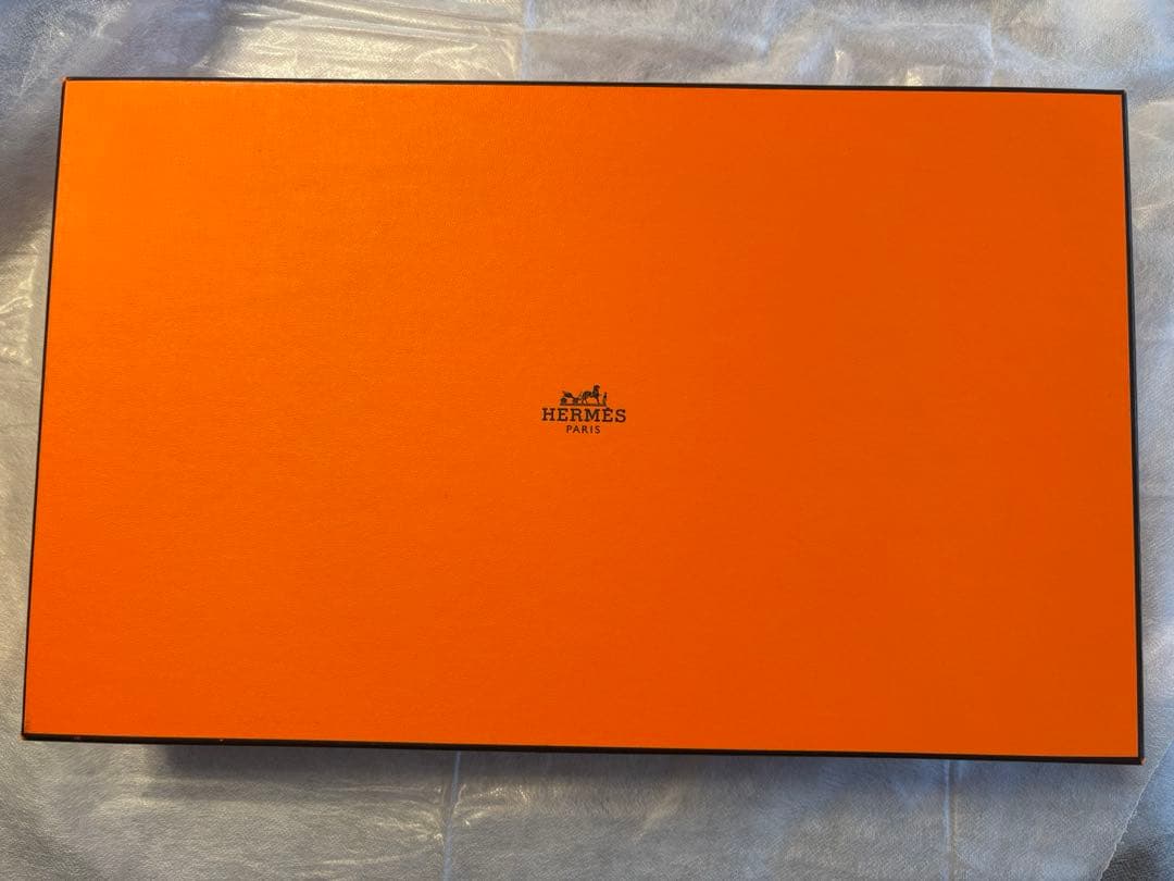 エルメス　ビーチタオル　オレンジ　大判