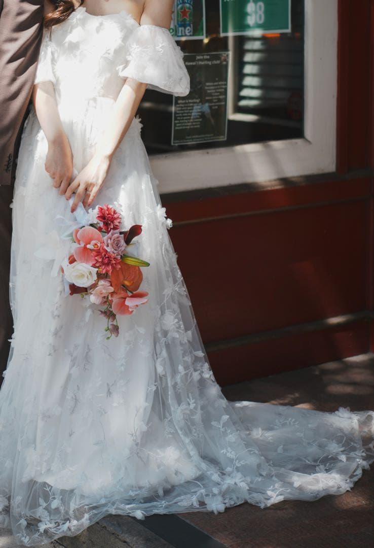 ドレスプロダクション　パフスリーブドレスS（収納カバー付）