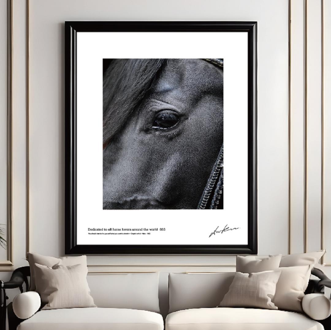 馬・No.003／「HAKU 」アートポスター　400×500