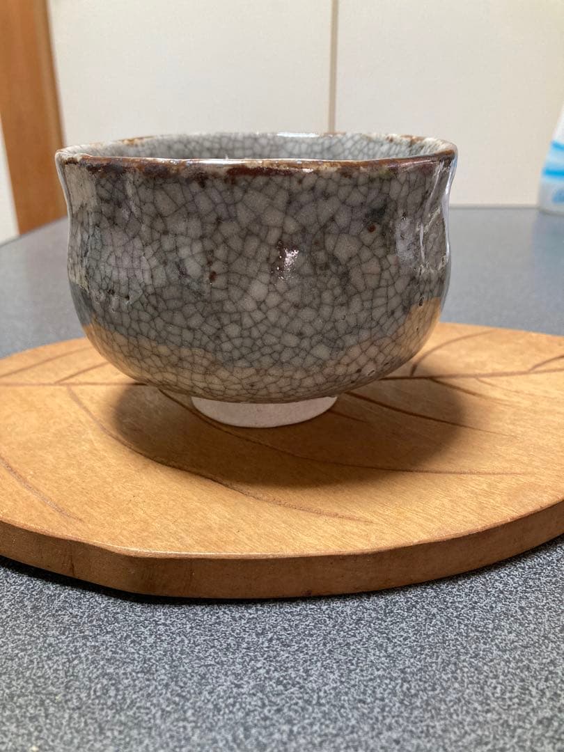 志野焼　松茶碗