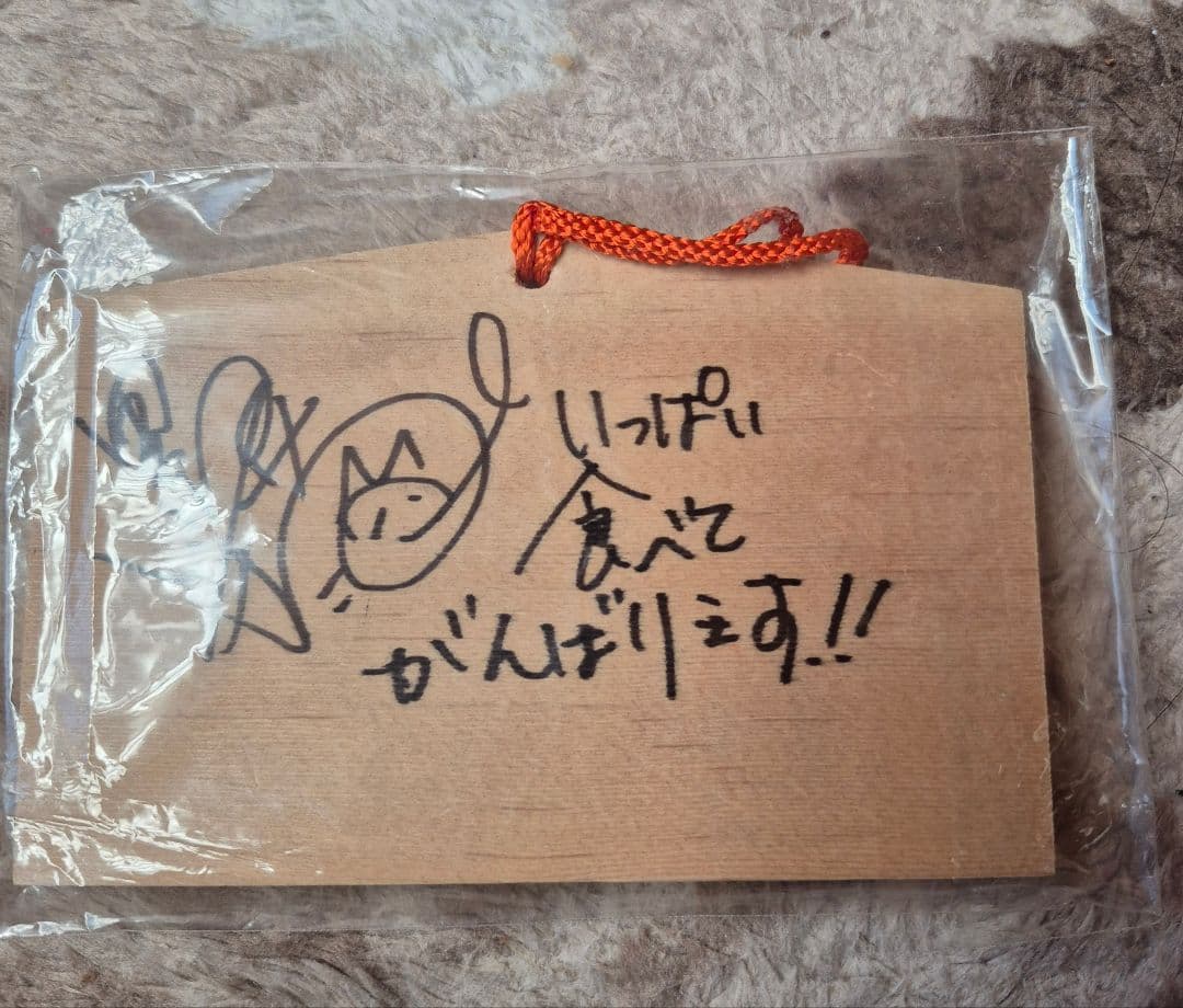 陰陽座☆黒猫☆直筆サイン&コメント入り絵馬