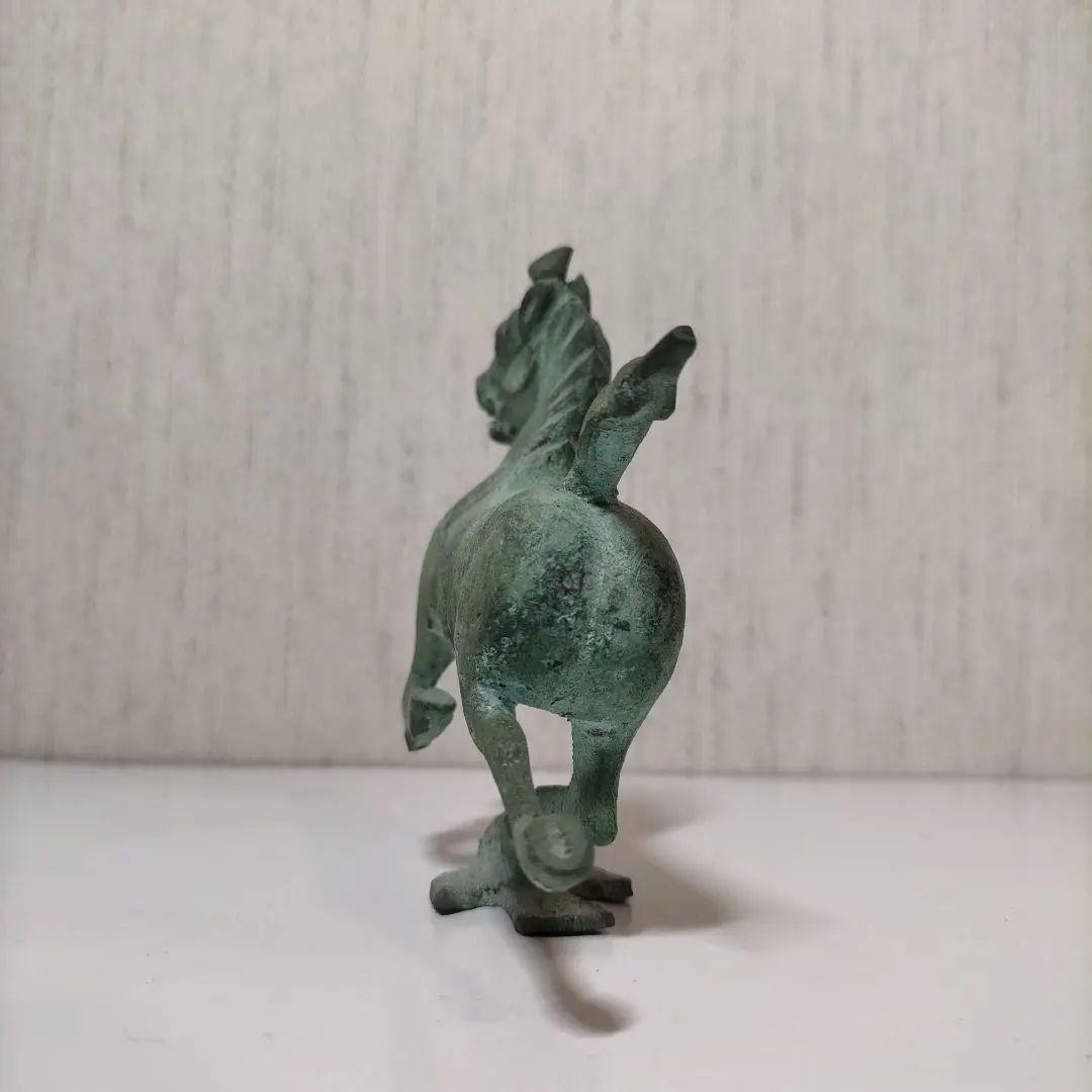 青銅製馬の彫刻 アンティーク