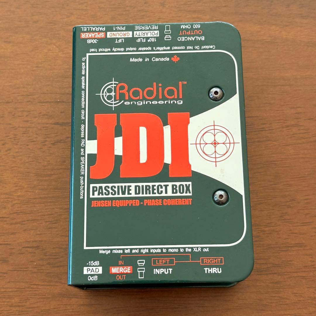 RADIAL JDI パッシブ DI ダイレクトボックス