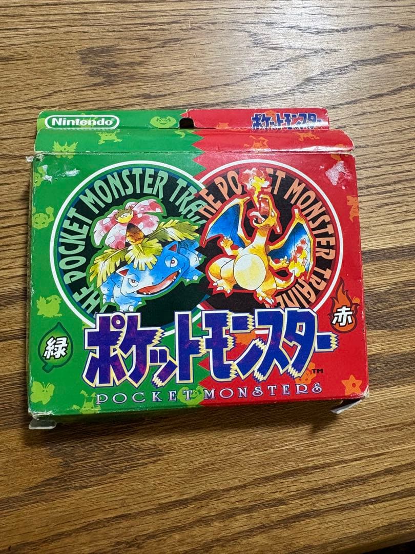初代ポケットモンスター 赤・緑 カードセット箱に傷有