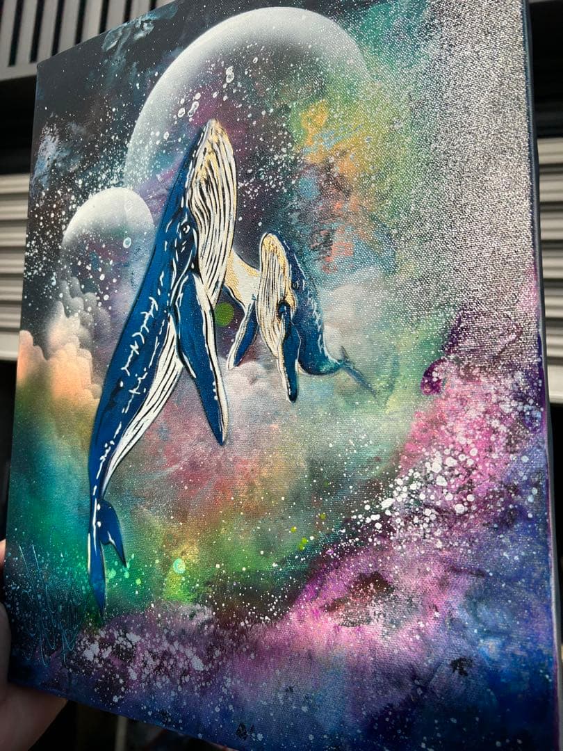 ⭐︎匿名配送スプレーアートエデンF 6サイズキャンバス白額付き