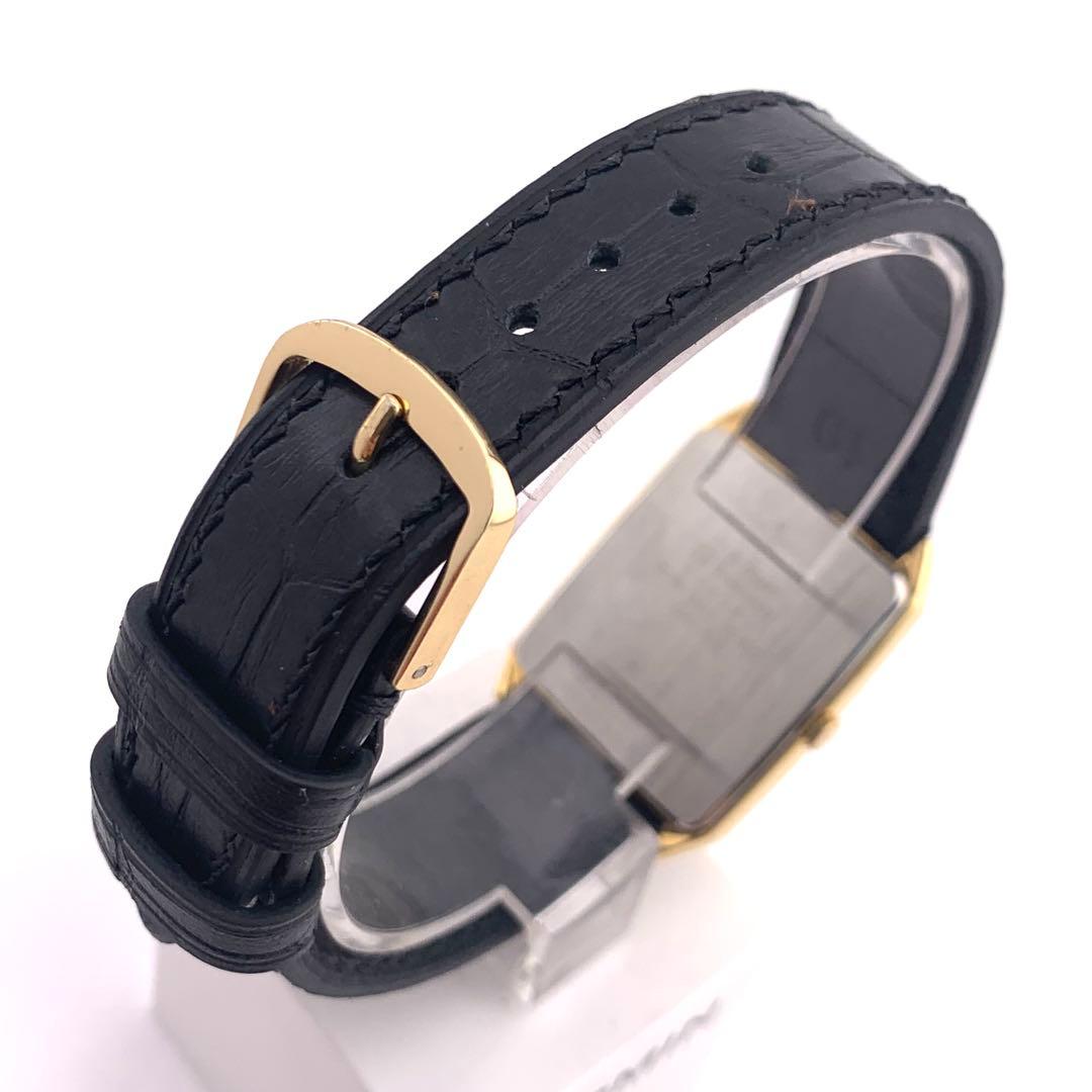 7-3691 SEIKO 7431-5210 クォーツ 腕時計 ゴールド/ブラッ