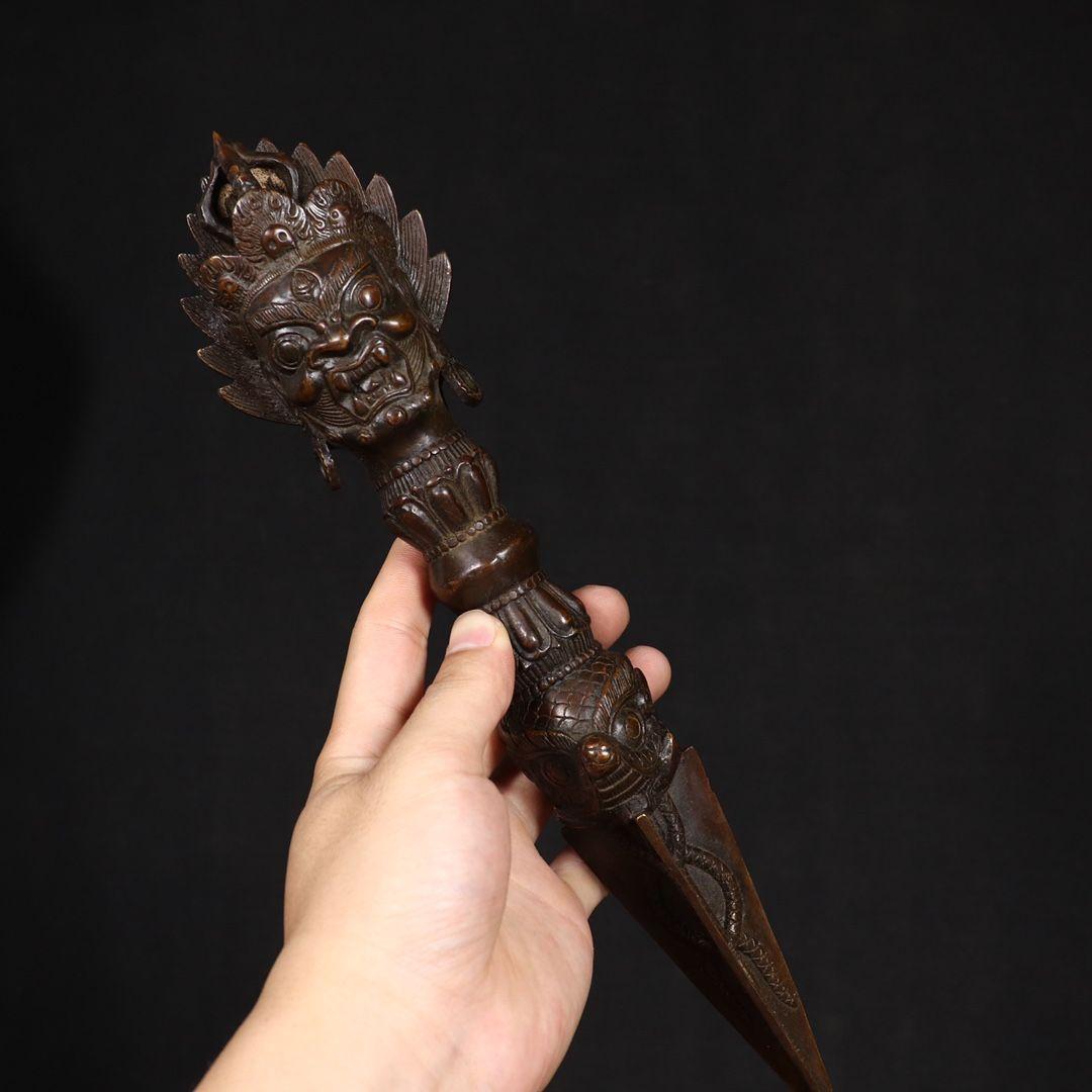 金剛杵降魔杵 法器 チベット密教仏具 銅製品 鎮宅辟邪 開運風 招財置物工芸品