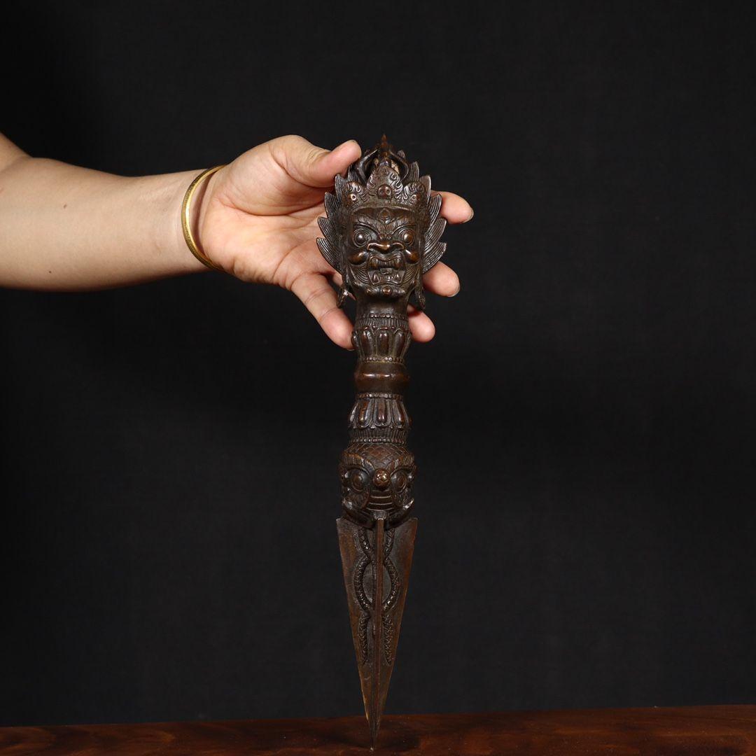 金剛杵降魔杵 法器 チベット密教仏具 銅製品 鎮宅辟邪 開運風 招財置物工芸品