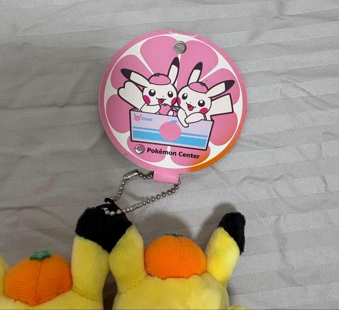 ポケモン マスコット ペアピカチュウとえひめみかん