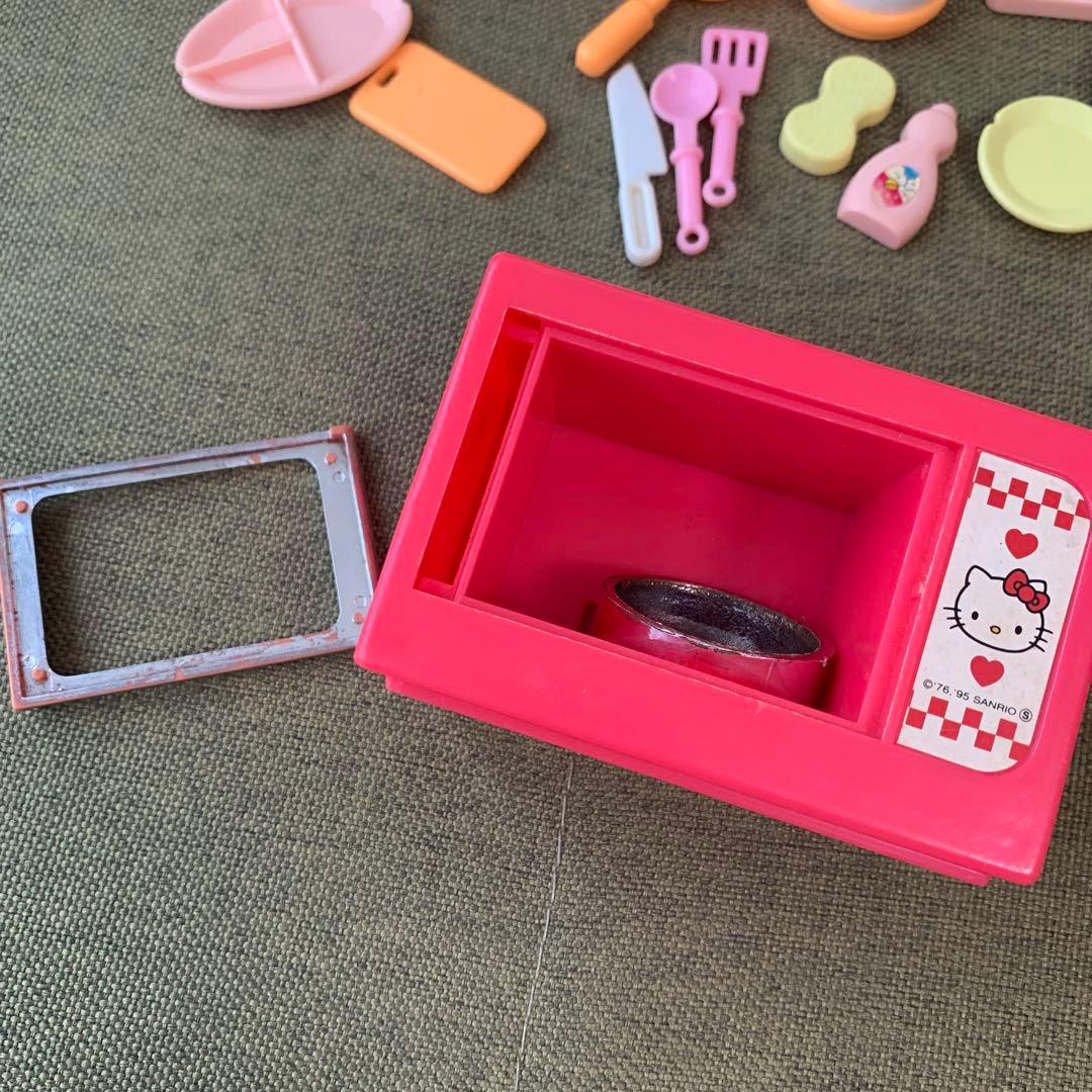 レア　当時物　キティ　ままごと　ミニチュア　キッチン　1995 サンリオ　レトロ