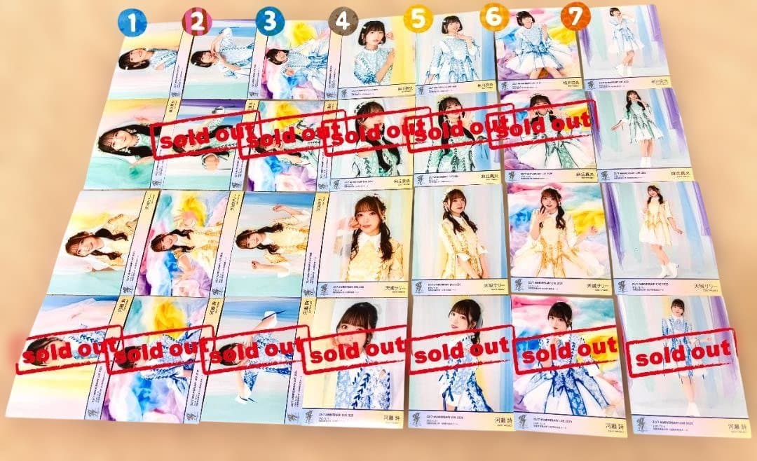 ナナニジ　22/7　3rdアルバム衣装　ABC予想　ブロマイド　バラ売り