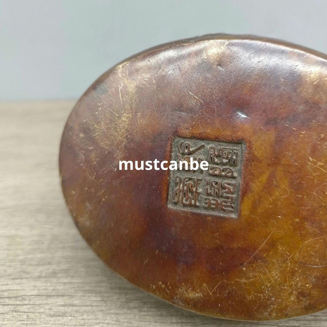 銅器 鵞鳥灰皿 鵞鳥薫香炉 茶道具 装飾品 工芸品 置物