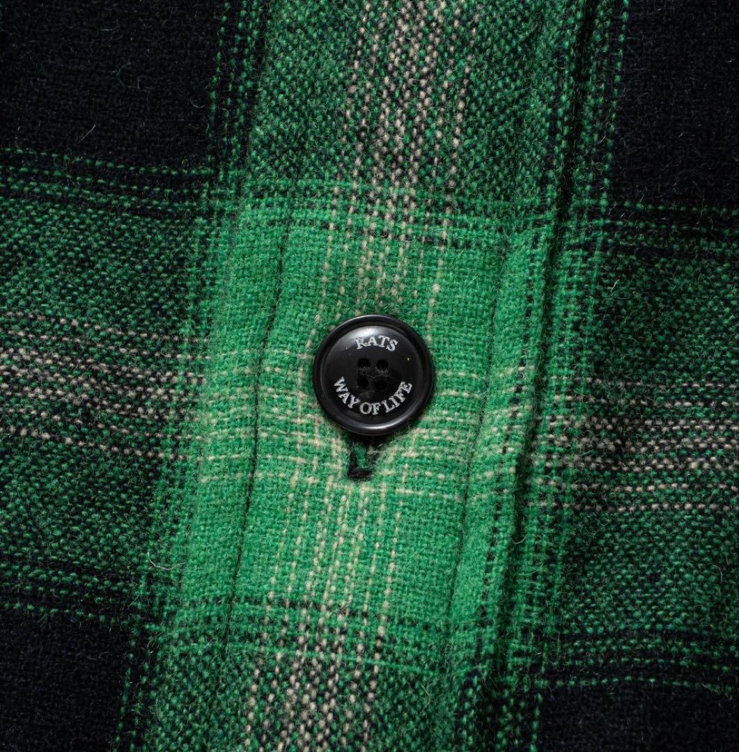 RATS 新作シャツジャケット　キムタクWOOL CHECK SHIRT JKT