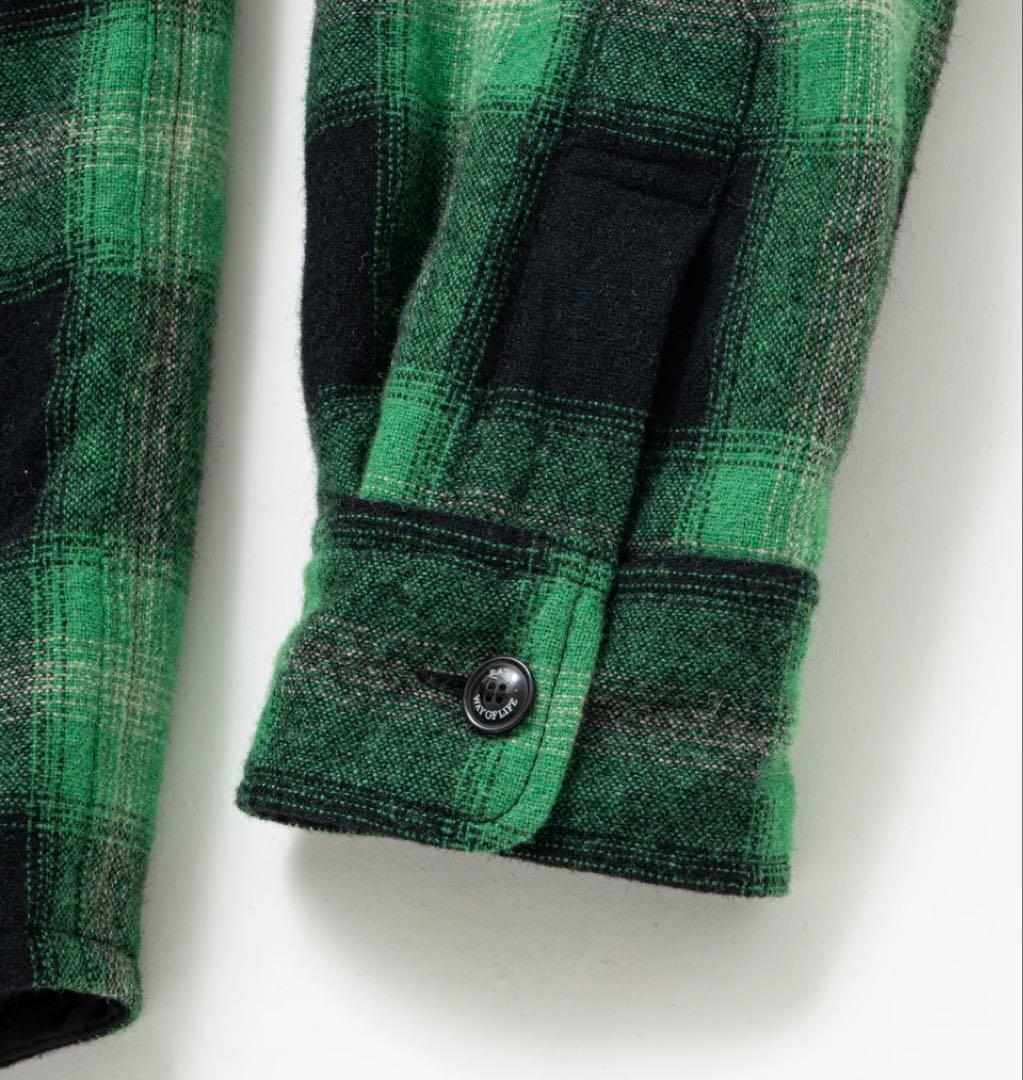 RATS 新作シャツジャケット　キムタクWOOL CHECK SHIRT JKT