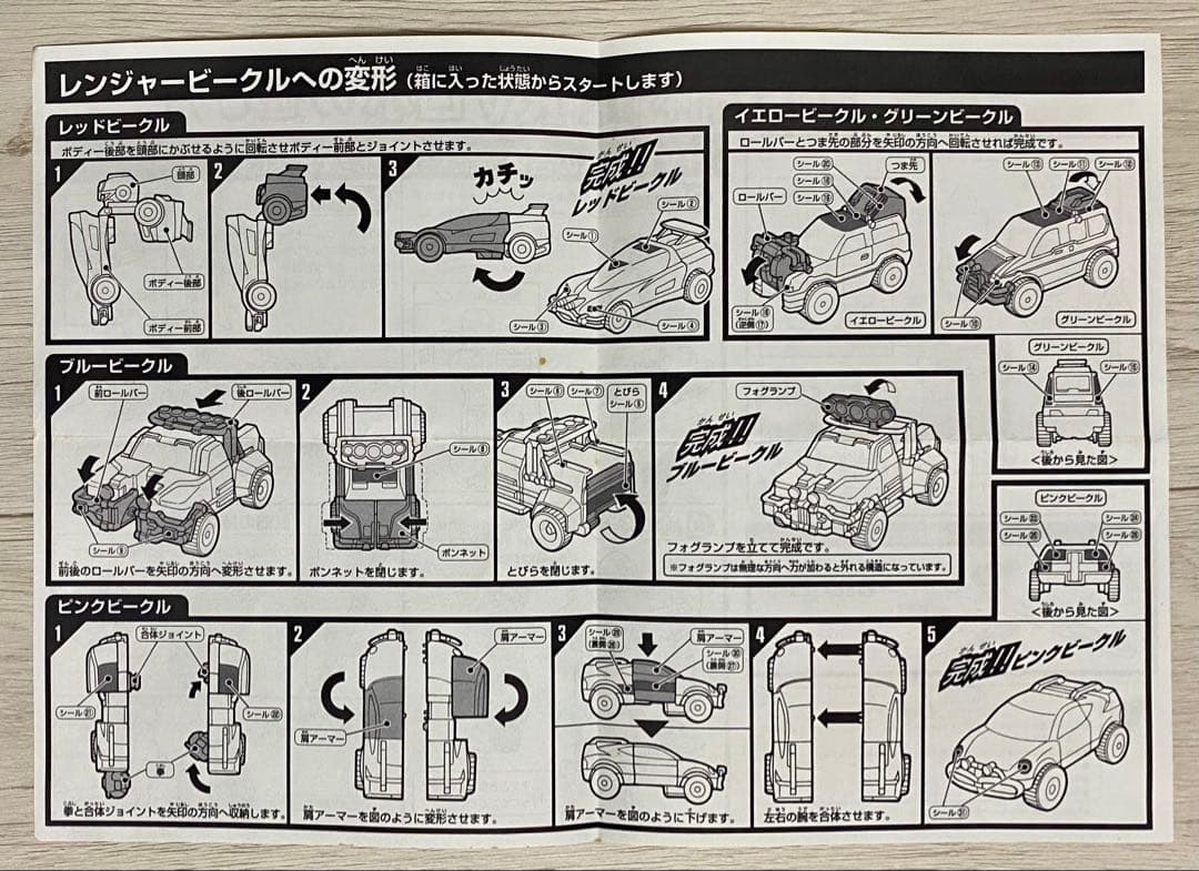 激走戦隊カーレンジャー DX RVロボ 空箱（中古）